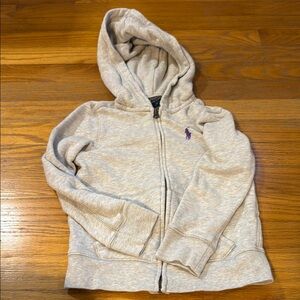 Polo grey zipper hoodie